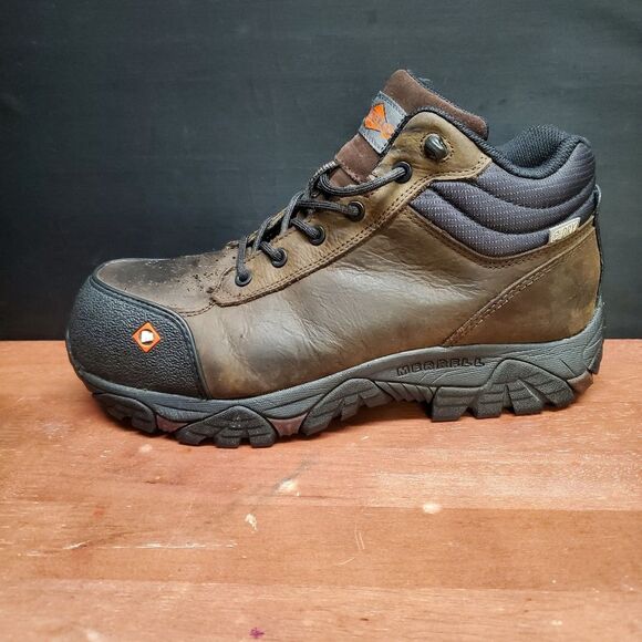 Merrell Work Boots Men's 8W Safety Toe - Picture 3 of 16